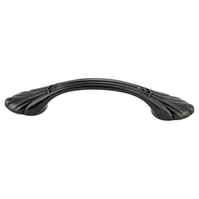 3" Traditional Deco Arch Pull, Weathered Black, 120mm Length