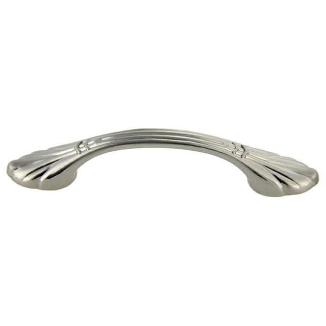 3" Traditional Deco Arch Pull, Satin Nickel, 120mm Length