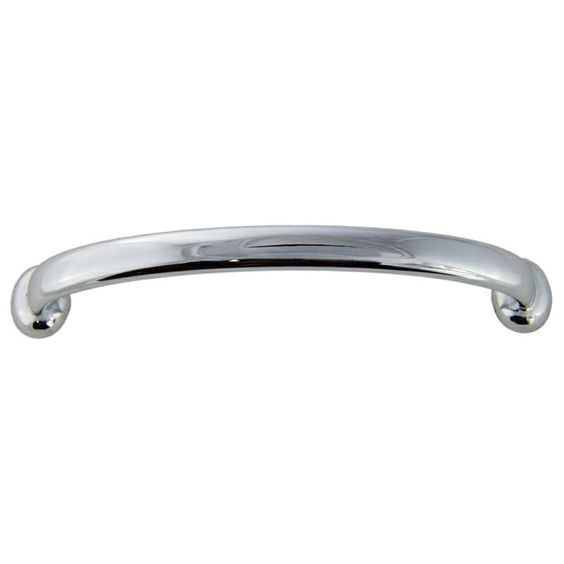 96mm Modern Deco Arch Pull, Polished Chrome