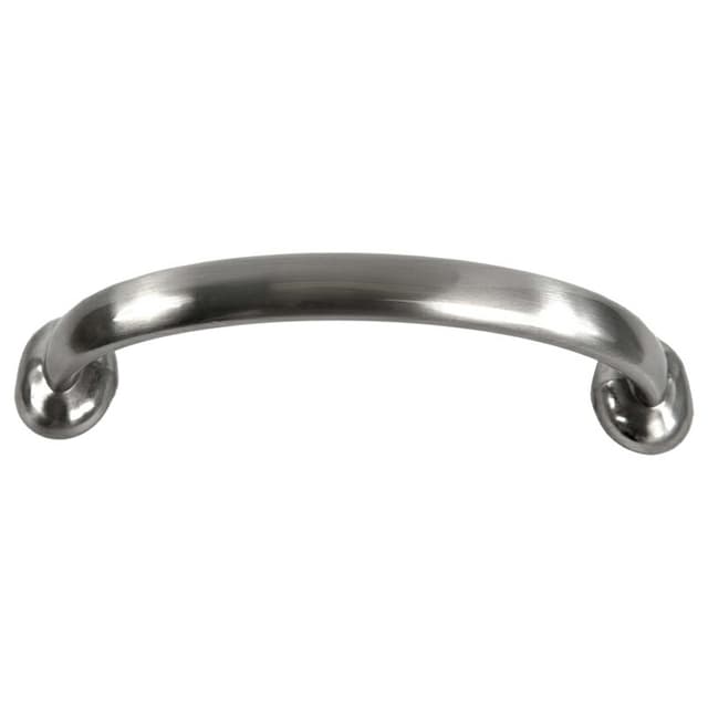 96mm Modern Deco Arch Pull, Satin Nickel