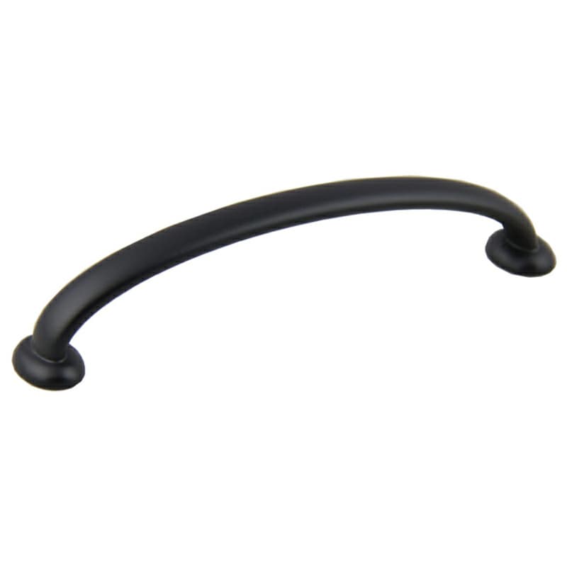 128mm Modern Deco Arch Pull, Matte Black