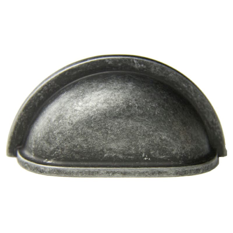 3" Cup Pull, Antique Silver, 43mm Width