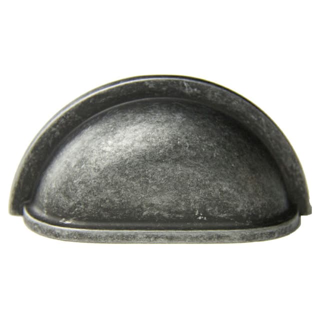 3" Cup Pull, Antique Silver, 43mm Width