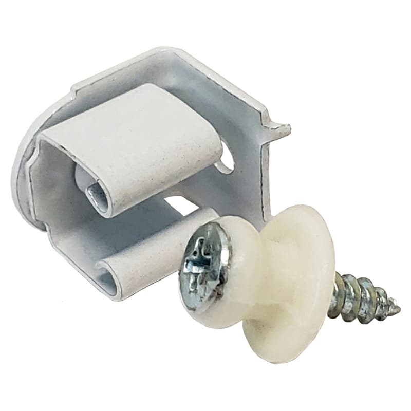 Shutter Catch Inset, White