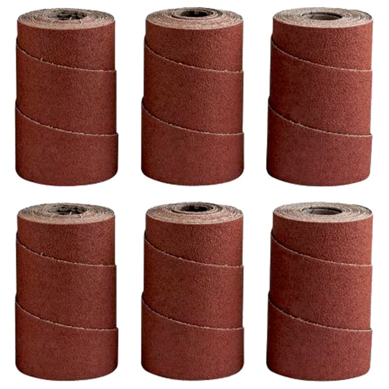 60 Grit Aluminum Oxide Ready-to-Wrap Abrasive Sandpaper (6-Pack)