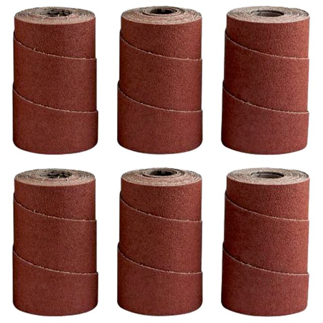 60 Grit Aluminum Oxide Ready-to-Wrap Abrasive Sandpaper (6-Pack)