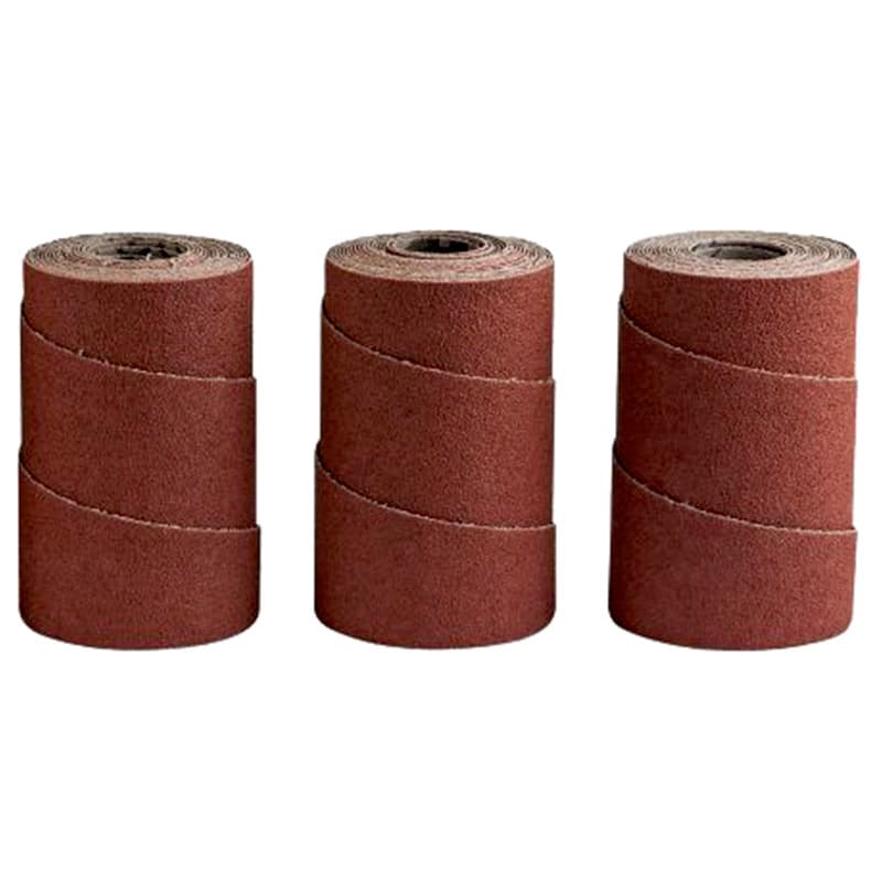 25" 120 Grit Aluminum Oxide Ready-to-Wrap Abrasive Sandpaper (3-Pack)