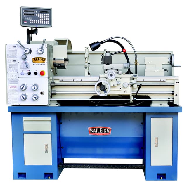 Baileigh PL-1236E-DRO-1.0 Digital Readout Metal Lathe, 1 Phase/220V