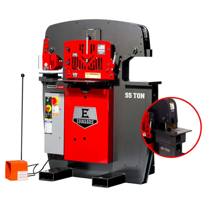 Edwards 55231512 55 Ton Ironworker with Powerlink/Coper Notcher, 1 Phase/230V