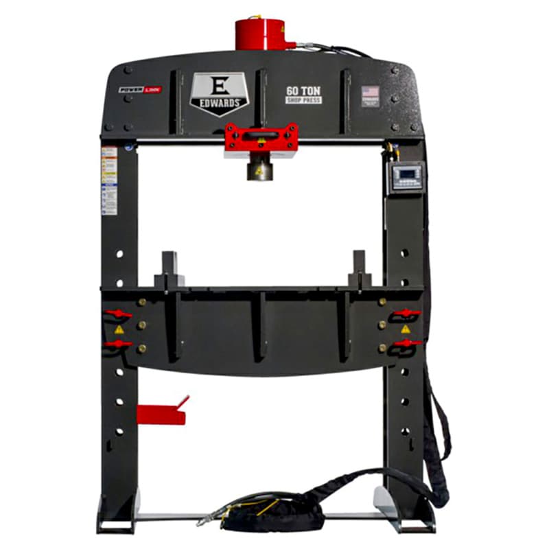 Edwards HAT8080 60 Ton Shop Press with PLC/Portable Power Unit, 3 Phase/460V