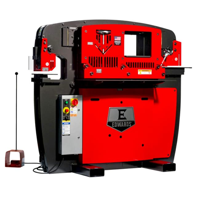 Edwards IW65-1P230-AC700 7.5 HP 65 Ton Ironworker with Powerlink, 1 Phase/230V