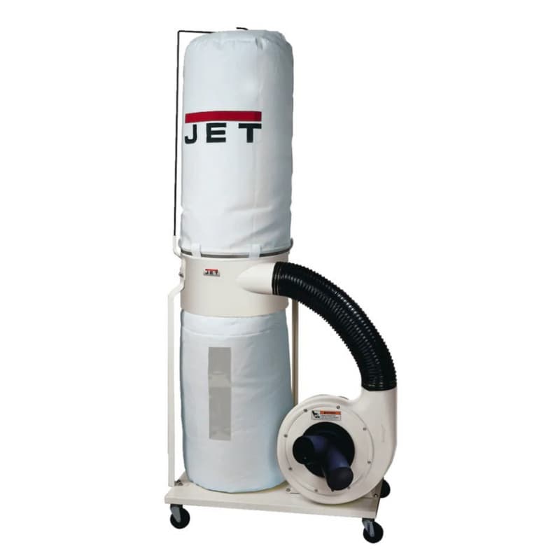 Jet Tools 708657K DC-1100VX-BK Dust Collector with 30-Micron Bag Filter Kit 1-1/2HP Single Phase 115/230V
