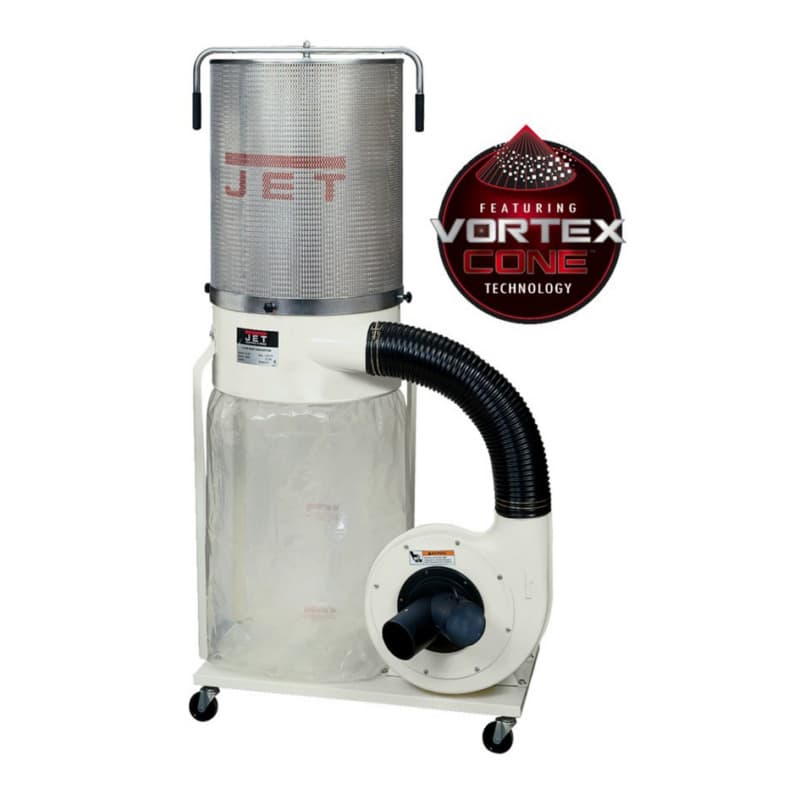 Jet Tools 710704K DC-1200VX-CK3 Dust Collector with 2-Micron Canister Kit 2HP Three Phase 230/460V