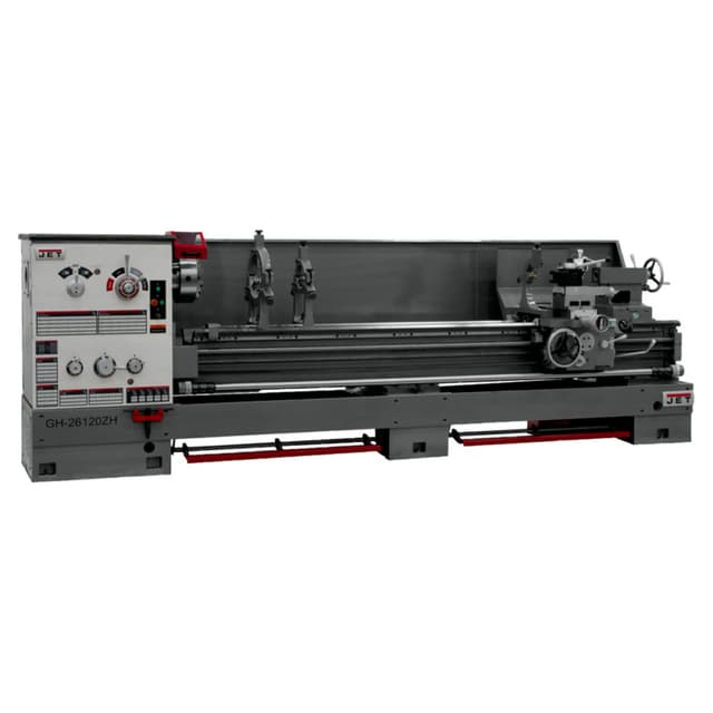 Jet Tools GH-26120ZH 4-1/8" x 10 HP Spindle Bore Lathe with ACU-RITE 203 DRO, 3 Phase/230V/460V