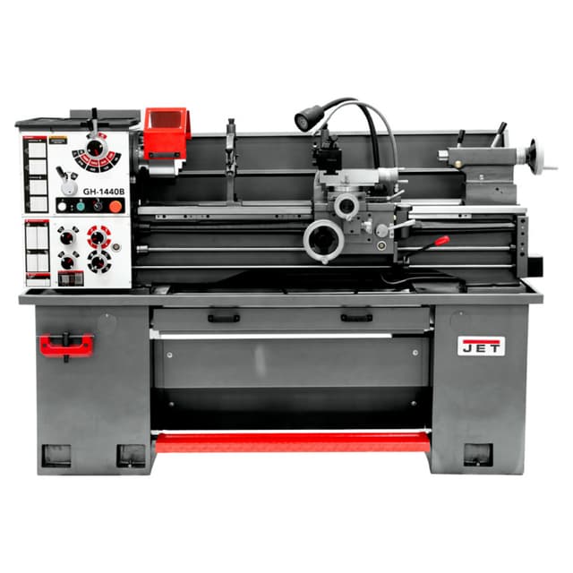 Jet Tools GH-1440B 2 HP Geared Head Bench Lathe with Newall NMS300, 1 Phase/230V