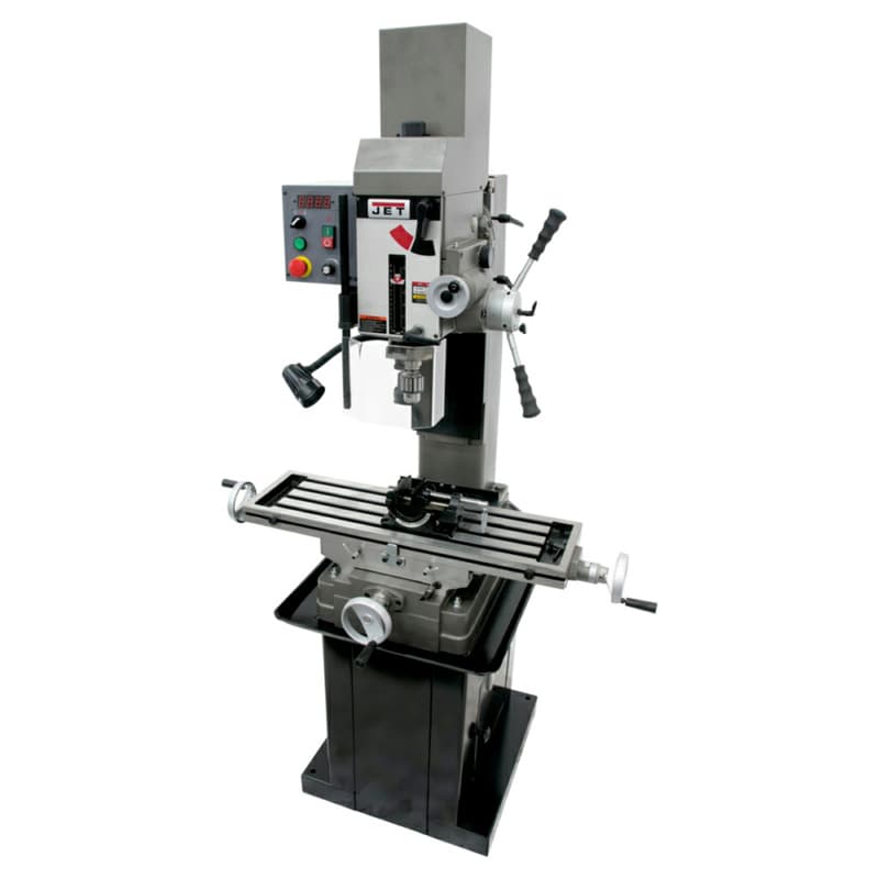 Jet Tools JMD-45VSPFT Variable Speed Geared Head Square Column Mill/Drill with Power Downfeed, 1 Phase/115/230V