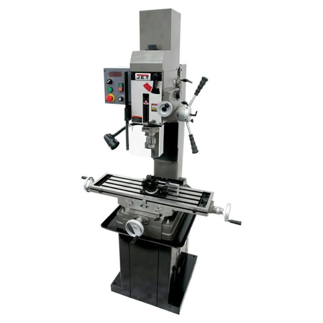 Jet Tools JMD-45VSPFT Variable Speed Geared Head Square Column Mill/Drill with Power Downfeed, 1 Phase/115/230V