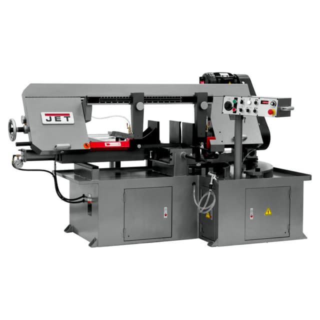 Jet Tools MBS-1323EVS-H 3 HP Semi-Automatic Dual Mitering Band Saw, 3 Phase/230V