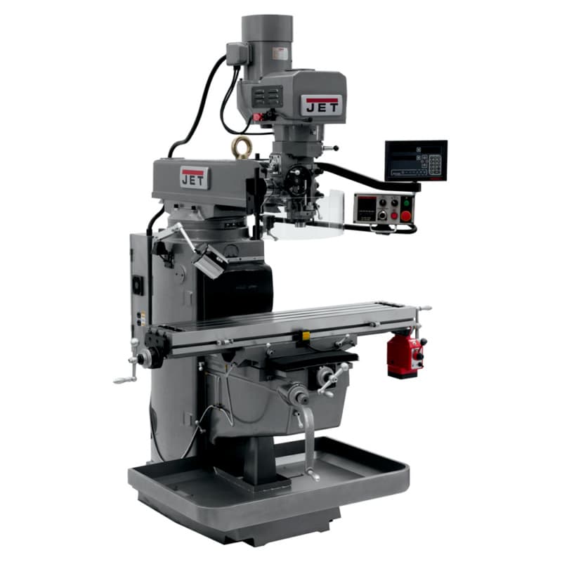 Jet Tools JTM-1050EVS2/230 3 HP Milling Machine with Newall DP700 DRO/X-Axis Powerfeed, 3 Phase/230V