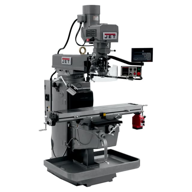 Jet Tools JTM-1050EVS2/230 3 HP Milling Machine with Newall DP700 DRO/X-Axis Powerfeed, 3 Phase/230V