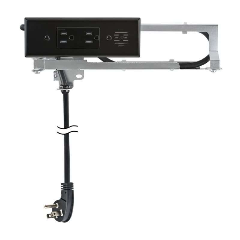 Docking Drawer Blade In-Drawer Outlet with 2 15-amp AC outlets, Black