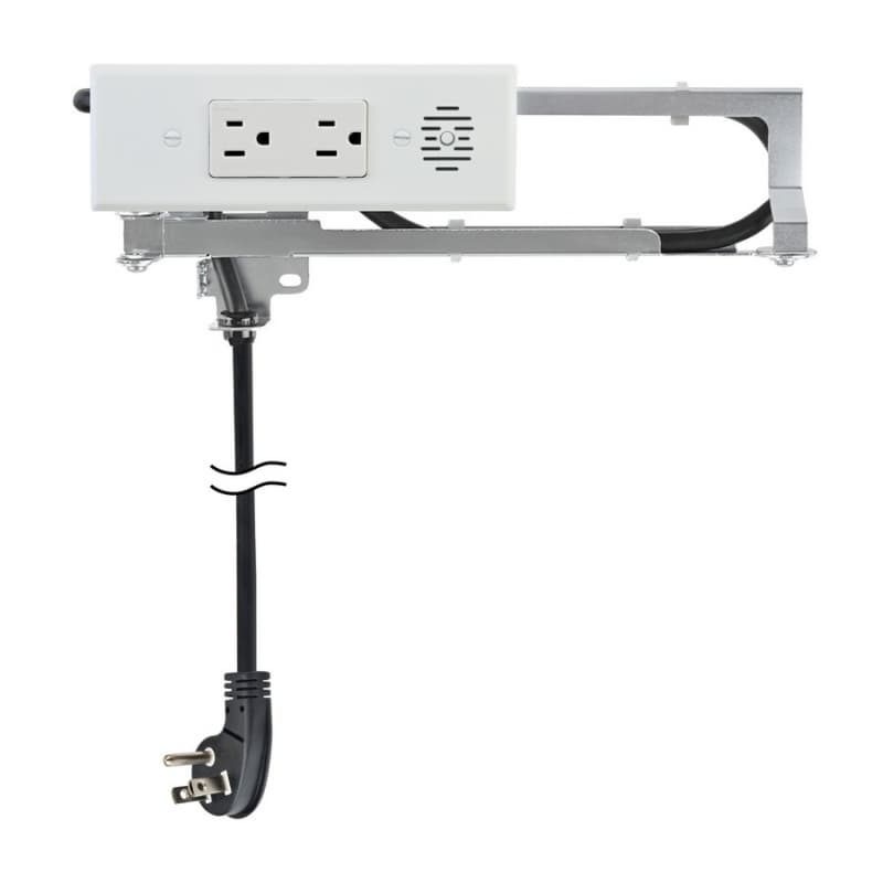 Docking Drawer Blade In-Drawer Outlet with 2 15-amp AC outlets, White