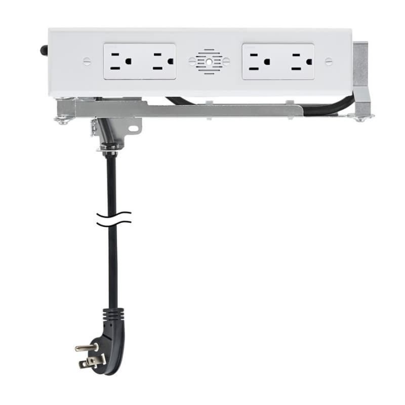 Docking Drawer Blade Duo In-Drawer Outlet with 4 15-amp AC outlets, White