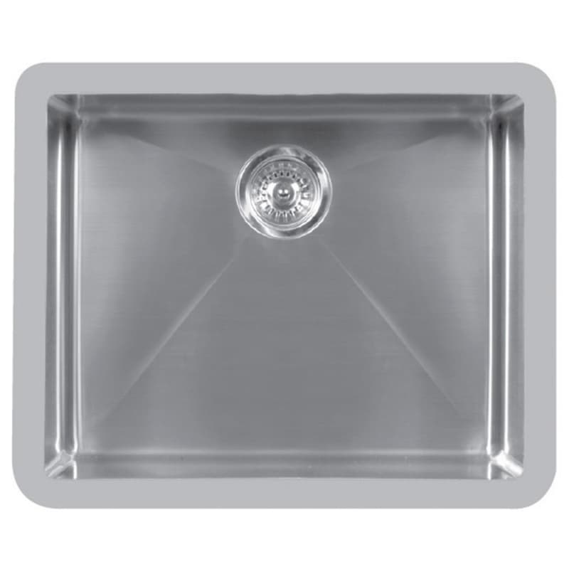 Edge 500 Stainless Steel Under Mount 18G Single Bowl Kitchen Sink, 23-1/2" x 19-1/2" x 5-1/2