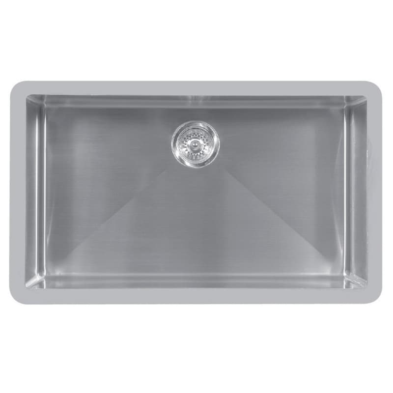 Edge 500 Stainless Steel Undermount 18G Single Bowl Kitchen Sink, 32-1/2" x 19-1/2" x 9