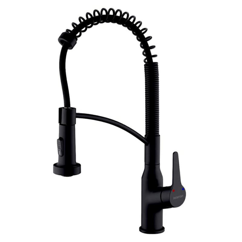 Scottsdale Single-Handle Pull-Down Kitchen Faucet with Dual-Function Sprayer, Matte Black