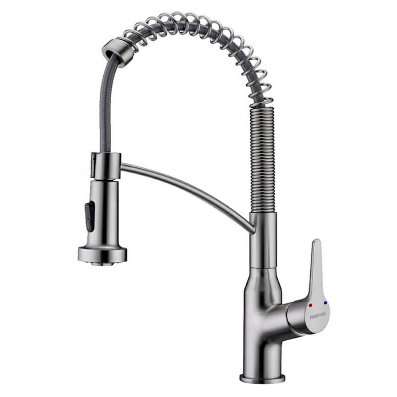 Scottsdale Single-Handle Pull-Down Kitchen Faucet with Dual-Function Sprayer, Stainless Steel