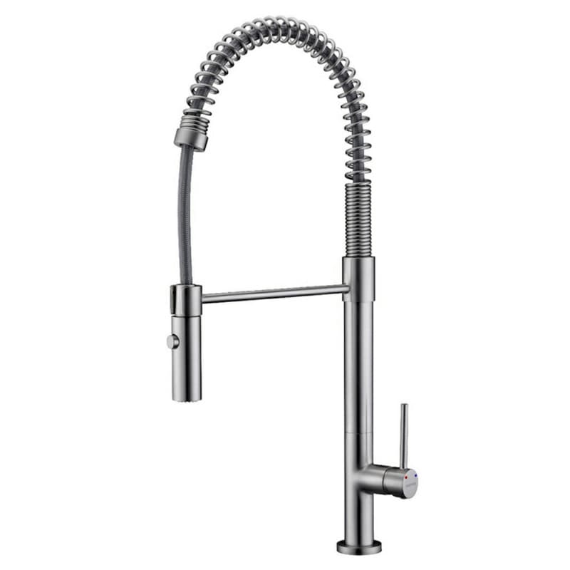 Bluffton Single-Handle Pull-Down Kitchen Faucet with Dual-Function Sprayer, Stainless Steel