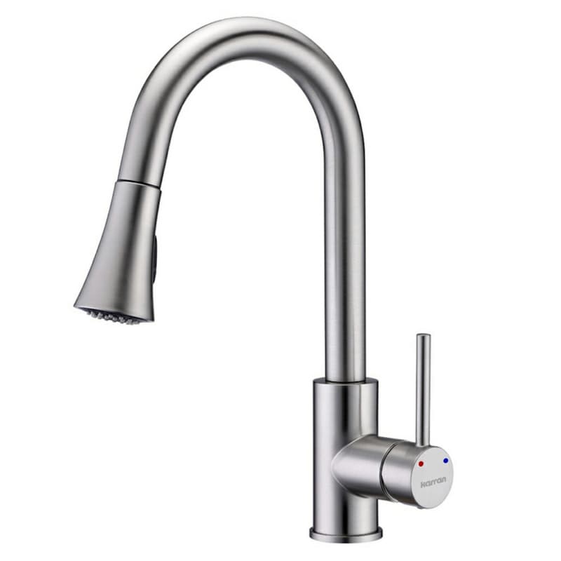 Weybridge Single-Handle Pull-Down Kitchen Faucet with Dual-Function Sprayer, Stainless Steel
