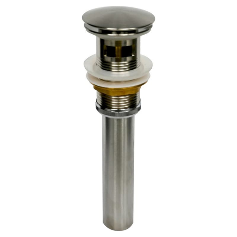 Pop-Up Drain with Overflow, Stainless Steel