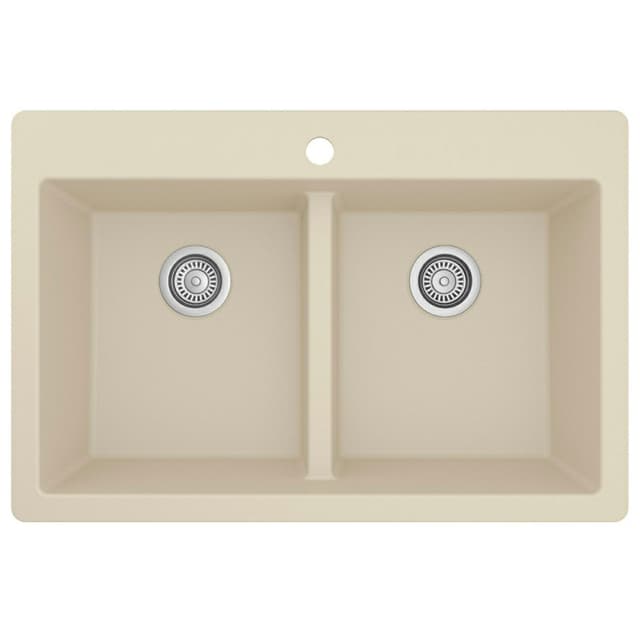 Karran QT-810 Quartz Series Top Mount Equal Bowl Sink