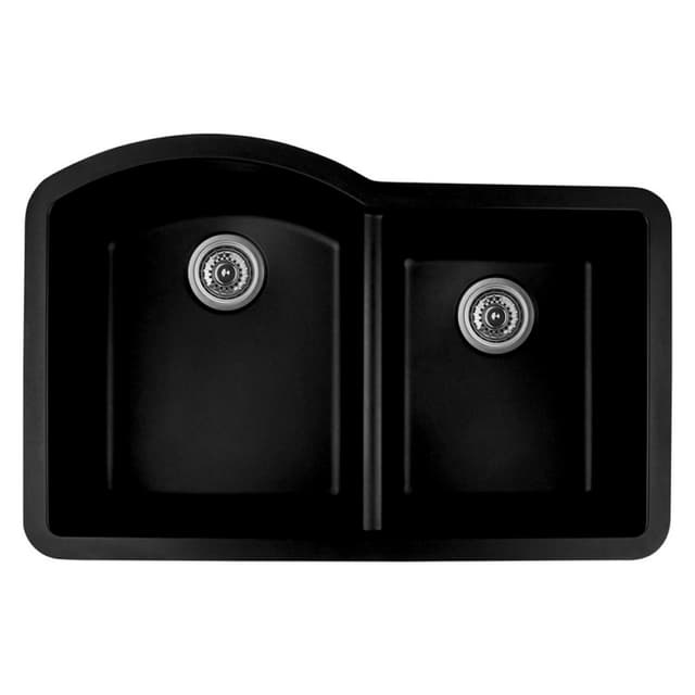Karran QU-610 Quartz QU-610 Series Undermount Large/Small Bowl Composite Kitchen Sink