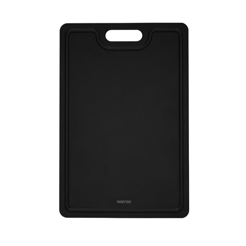 16-1/2" x 10-7/8" Workstation Wood Fiber Cutting Board, Black