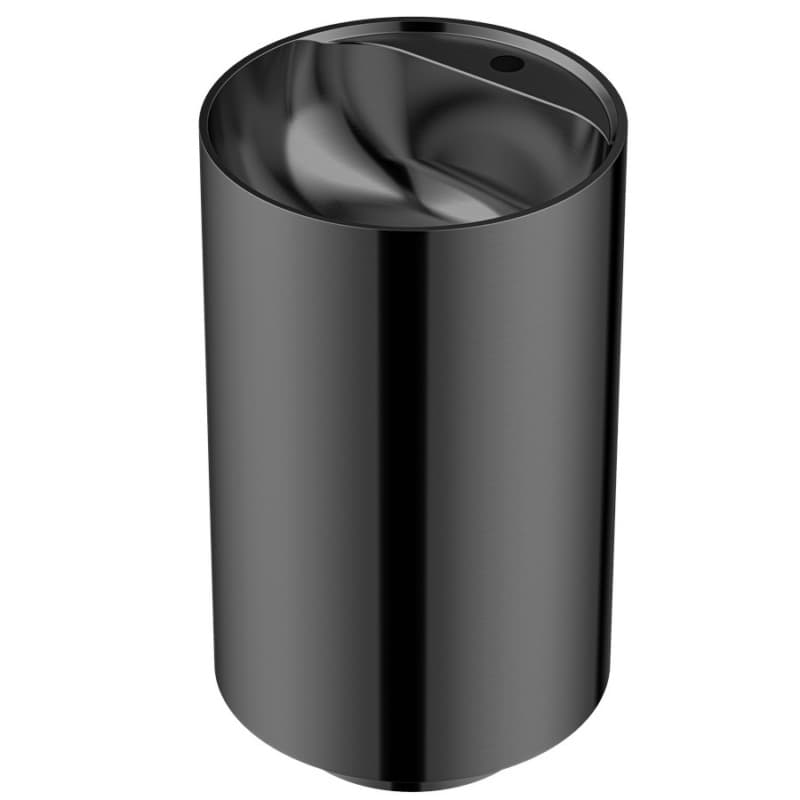 Cinox CCP400 Stainless Steel Free-Standing Sleek Round Pedestal Sink, 16-1/2" x 16-1/2" x 32-5/8", Gunmetal Gray