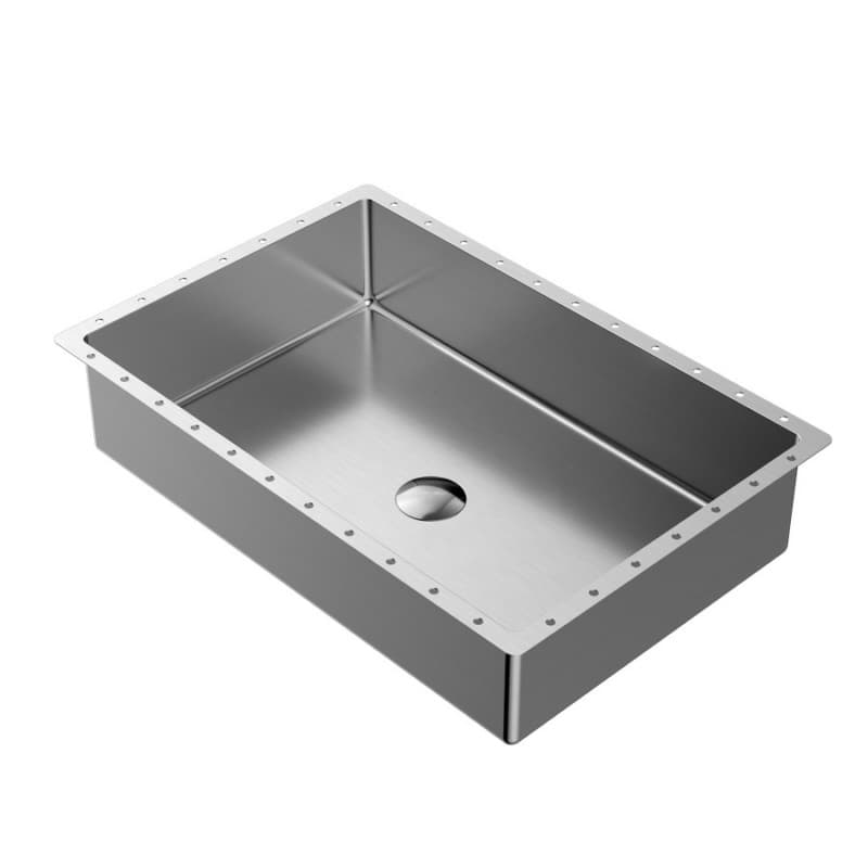 Cinox Stainless Steel Undermount Rectangular Bathroom Sink, 21-5/8" x 15" x 5-1/2", Stainless Steel