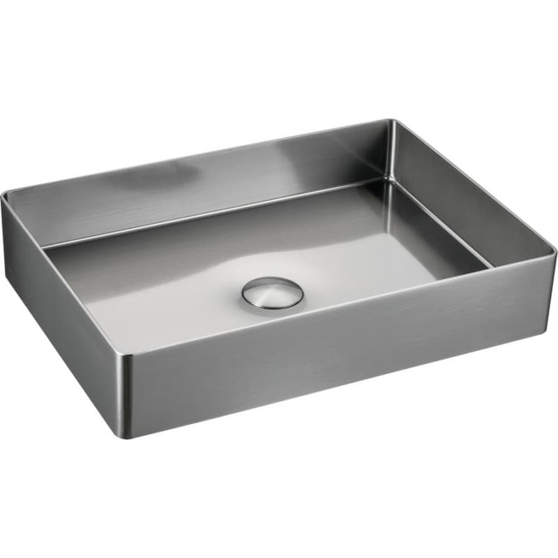Cinox Stainless Steel Rectangular Vessel Bathroom Sink, 23-5/8" x 15-3/4" x 3-7/8", Stainless Steel