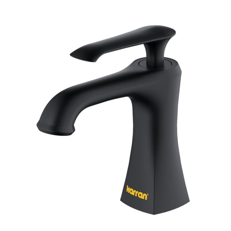 Woodburn Single-Handle Bathroom Faucet with Pop-Up Drain, Matte Black