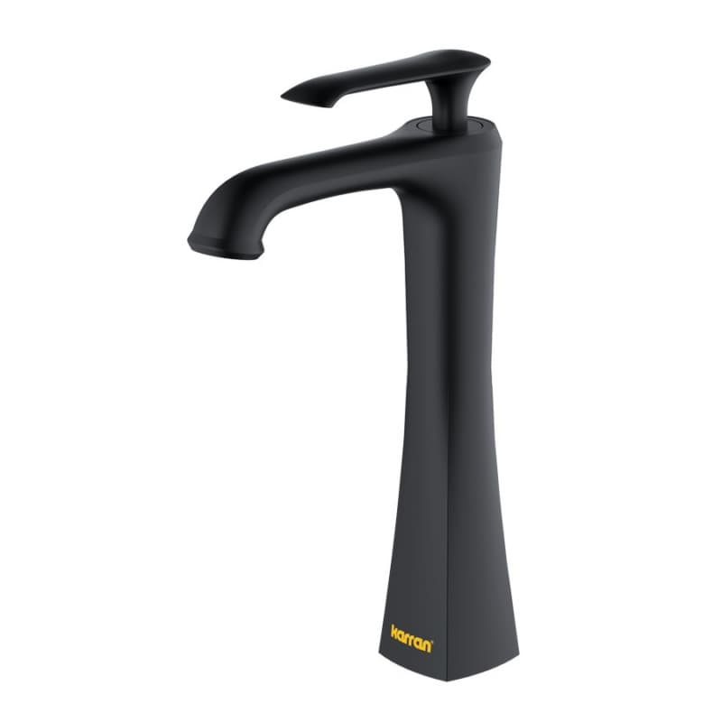 Woodburn Single-Handle Vessel Bathroom Faucet with Pop-Up Drain, Matte Black