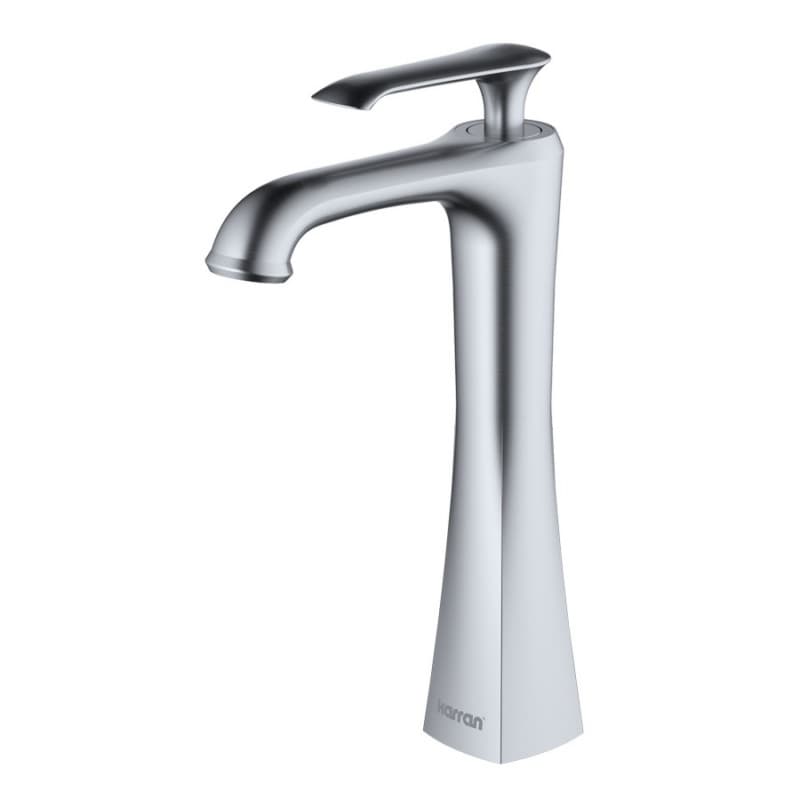 Woodburn Single-Handle Vessel Bathroom Faucet with Pop-Up Drain, Stainless Steel