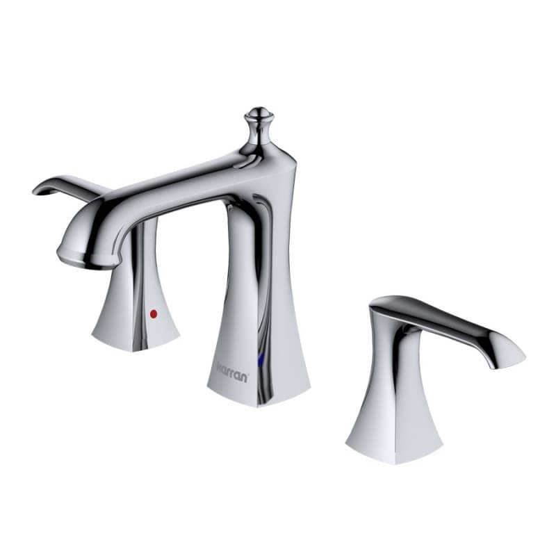Woodburn Double-Handle Widespread Bathroom Faucet With Pop-Up Drain, Chrome