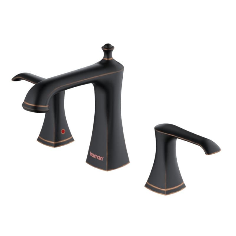 Woodburn Double-Handle Widespread Bathroom Faucet With Pop-Up Drain, Oil-Rubbed Bronze