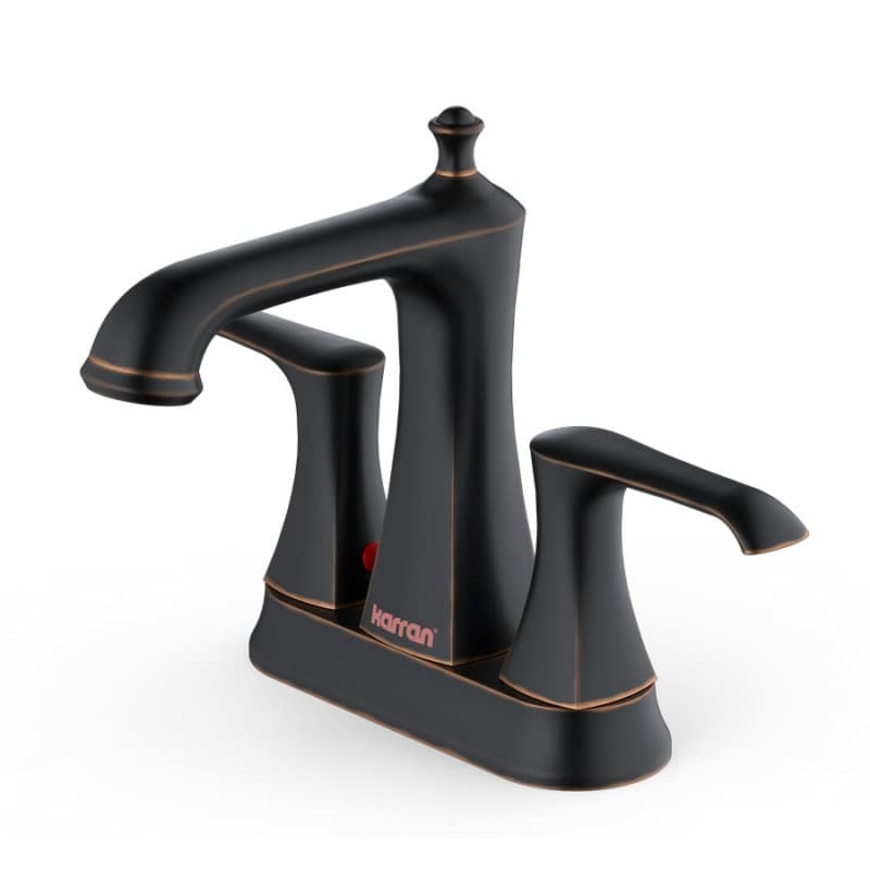 Woodburn Double-Handle Bathroom Faucet with Pop-Up Drain, Oil-Rubbed Bronze