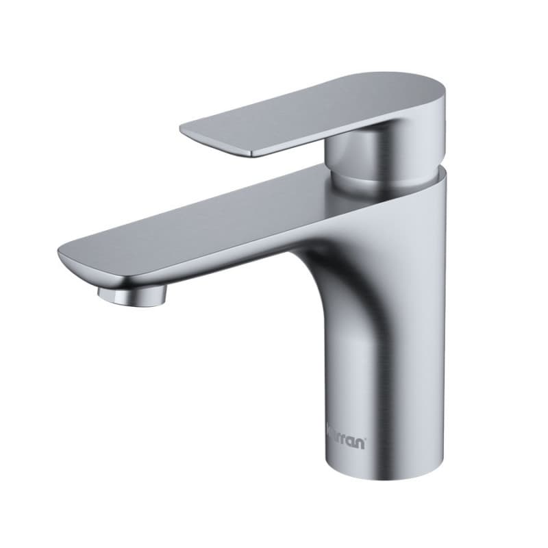Kayes Single-Handle Basin Bathroom Faucet with Pop-up Drain, Stainless Steel