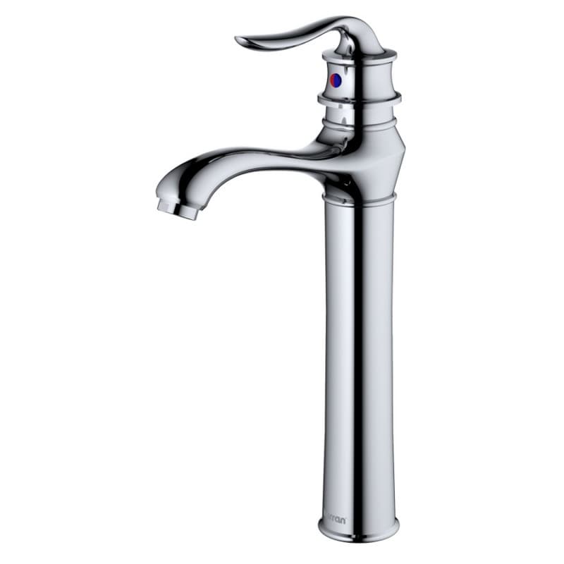 Dartford Single-Handle Vessel Bathroom Faucet with Pop-up Drain, Chrome