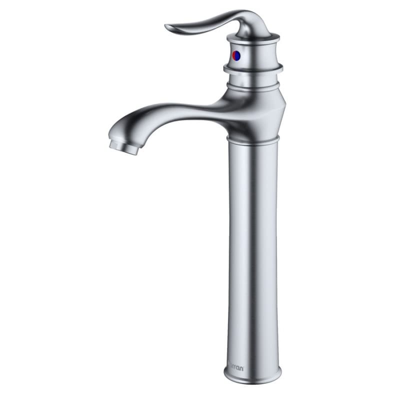 Dartford Single-Handle Vessel Bathroom Faucet with Pop-up Drain, Stainless Steel