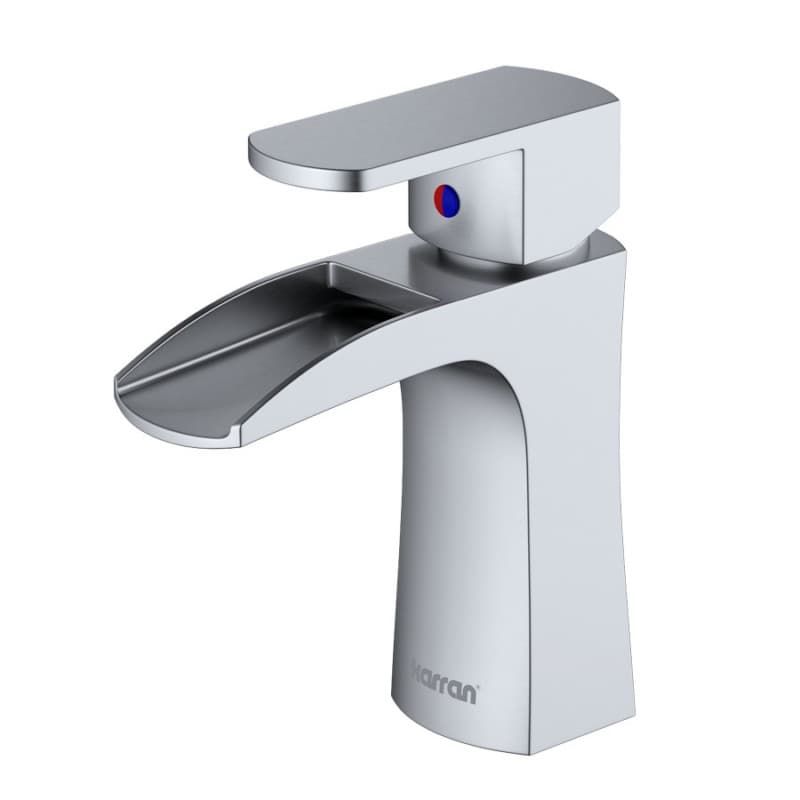 Kassel Single-Handle Basin Bathroom Faucet with Pop-up Drain, Stainless Steel